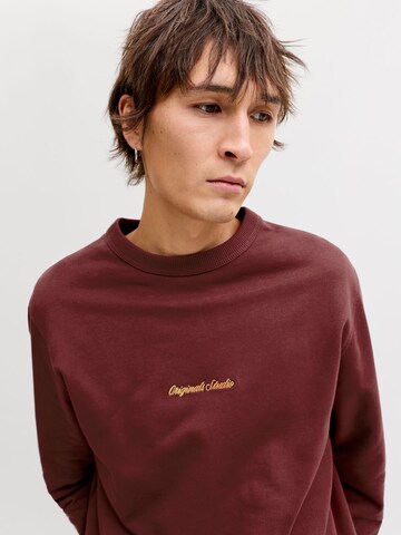 JACK & JONES Sweatshirt 'JORNorrebro' in Rood