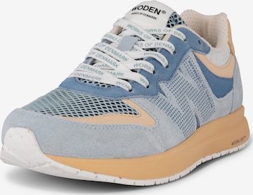 Baskets basses WODEN en bleu : devant