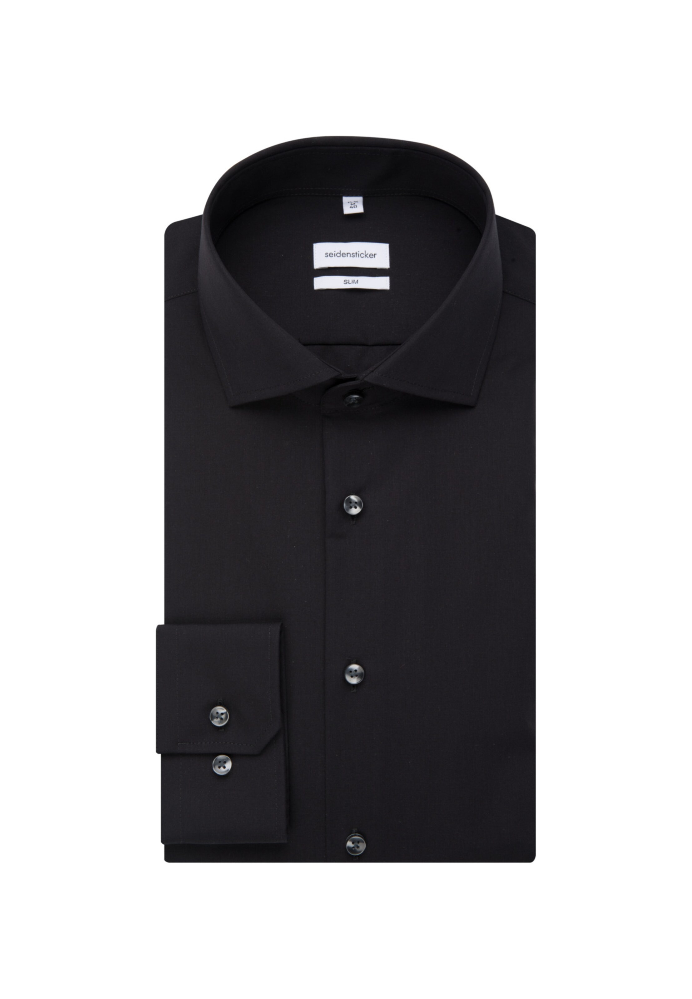 Coupe slim Chemise business ' Slim ' SEIDENSTICKER en noir
