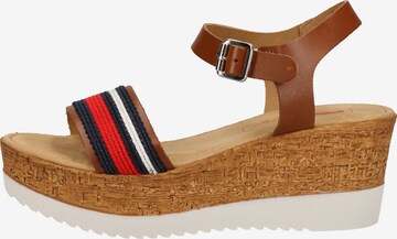 s.Oliver Sandalen met riem in Bruin