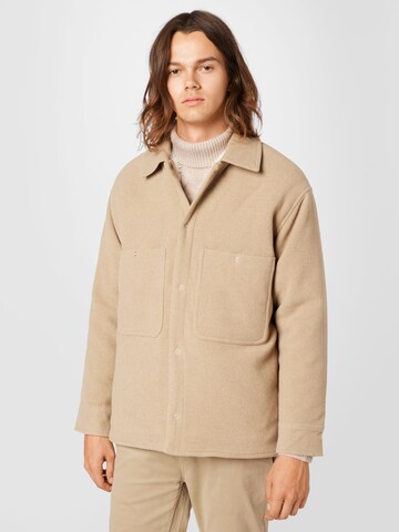 WEEKDAY Tussenjas 'Aaron' in Beige: voorkant