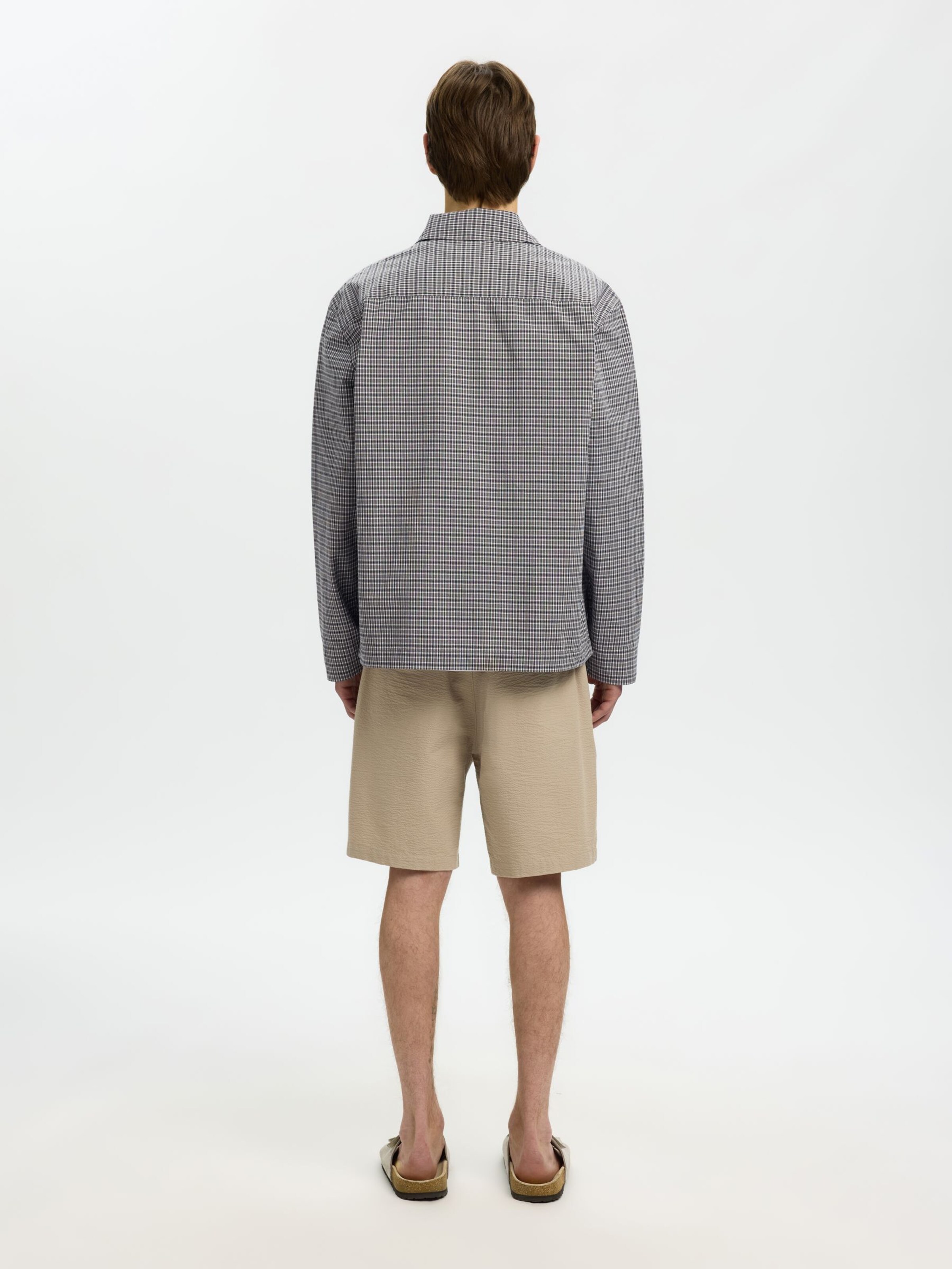 Coupe regular Veste mi-saison SELECTED en gris
