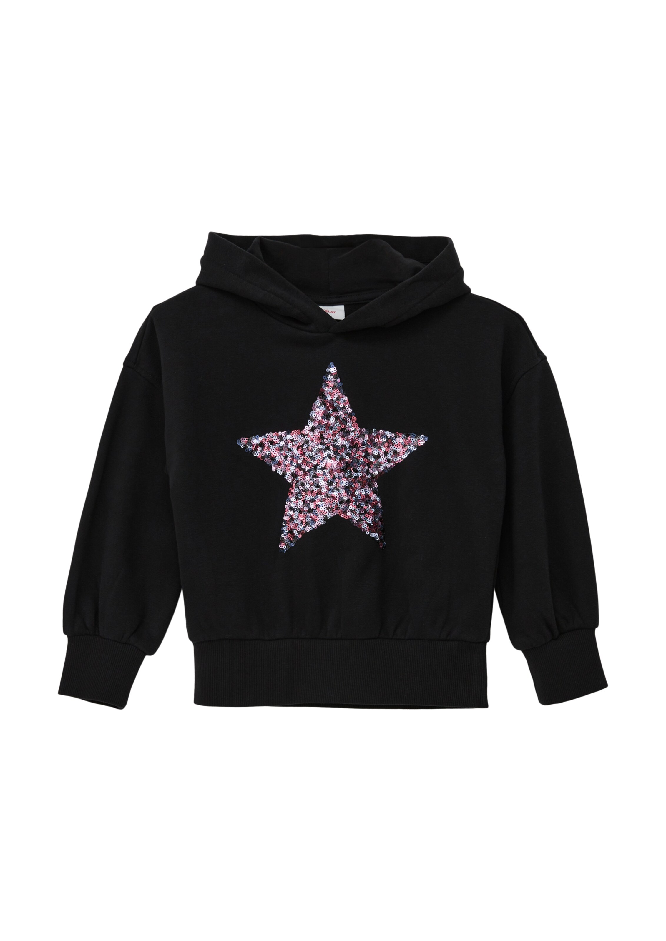 Sweat-shirt s.Oliver en noir : devant