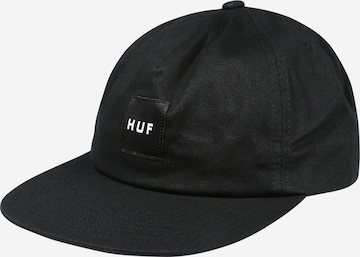 Casquette HUF en noir : devant