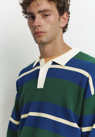Pull&Bear Pulover | zelena barva