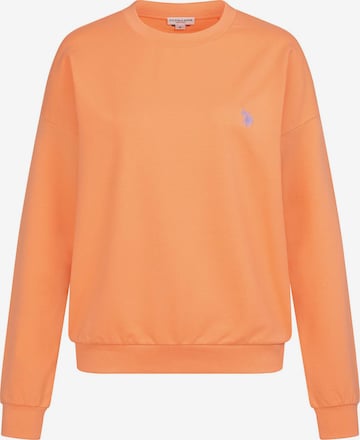 U.S. POLO ASSN. Sweatshirt in Oranje: voorkant
