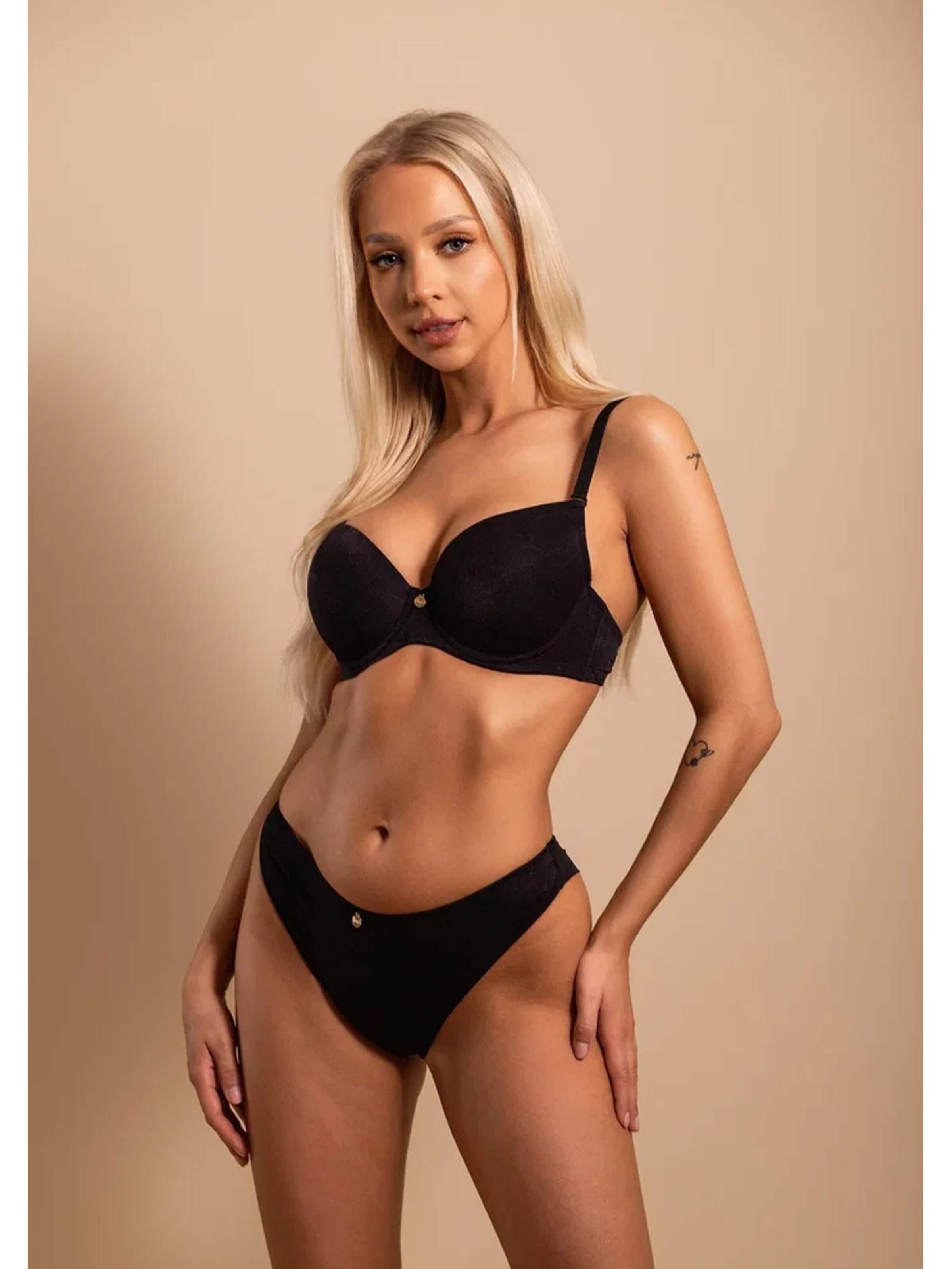 Marilyn Push-up Biustonosz 'Noe' w kolorze czarny: przód