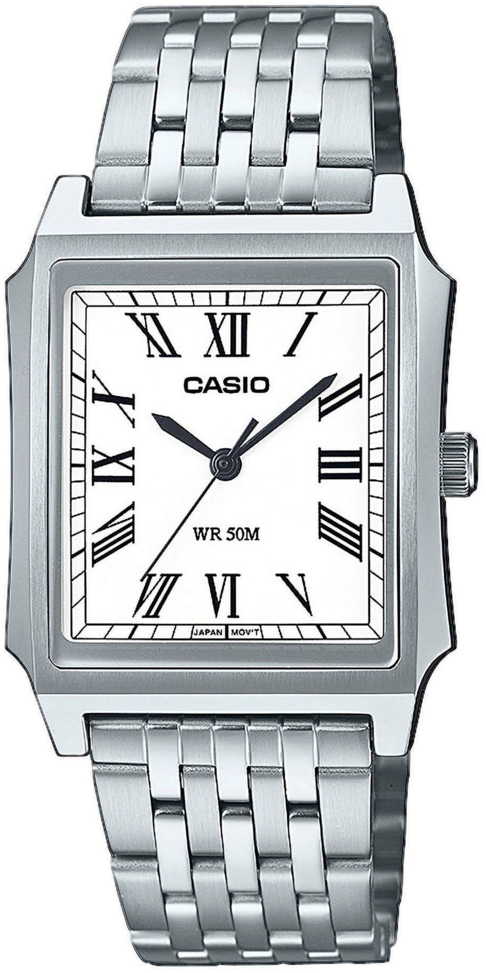 CASIO Uhr in Silber: Vorderseite