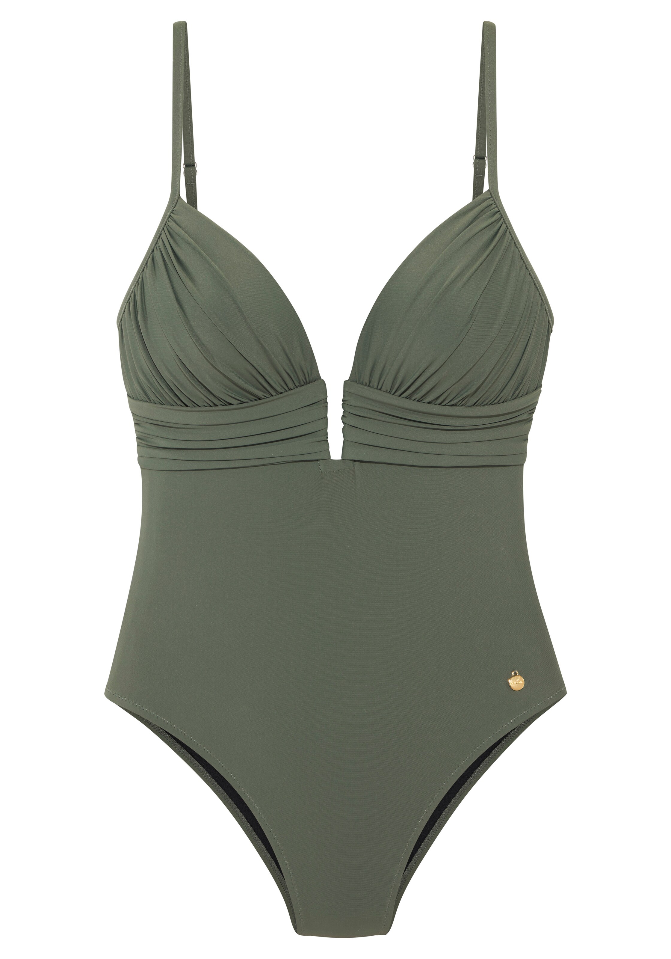 LASCANA Badeanzug in Grün: Vorderseite