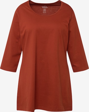 Ulla Popken Shirt in Rood: voorkant