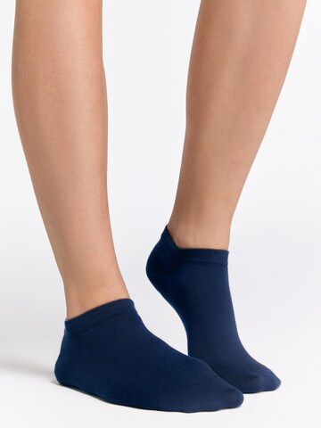 Albero Natur Ankle Socks 'Bio-Baumwoll-Sneakersocken Unisex - 4er Pack' in Blue