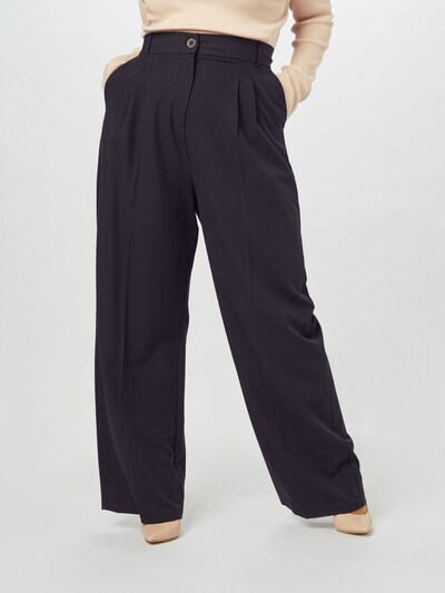 River Island Plus Kalhoty se sklady v pase 'Michelle' - černá, Model/ka