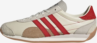 Sportbačiai be auliuko 'Country OG' iš ADIDAS ORIGINALS, spalva – smėlio spalva / šviesiai ruda / šviesiai pilka / raudona, Prekių apžvalga