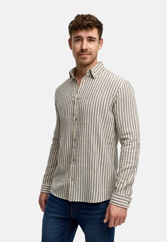 INDICODE JEANS Regular fit Button Up Shirt 'Terra' in Blue