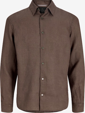 Regular fit Camicia di JACK & JONES in marrone: frontale