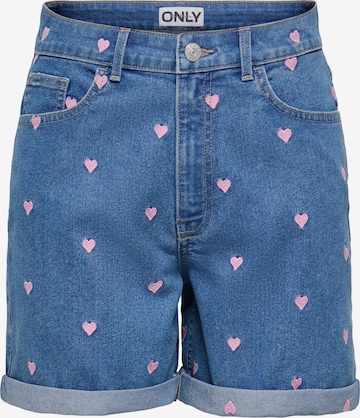 Regular Jeans 'ONLHUSH' de la ONLY pe albastru: față