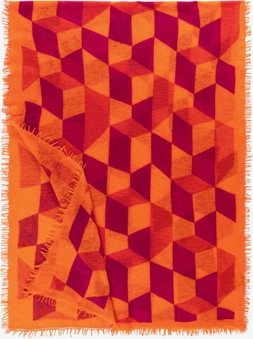 Roeckl Sjaal ' Polygon ' in Oranje: voorkant