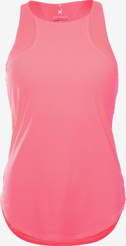 Spyder Sporttop in Roze: voorkant