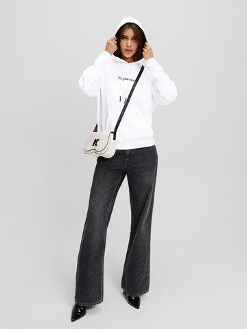 KARL LAGERFELD JEANS Μπλούζα φούτερ σε λευκό