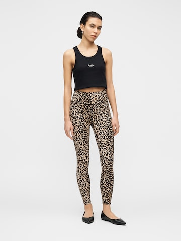 Lala Berlin Skinny Leggings 'Lea' in Bruin