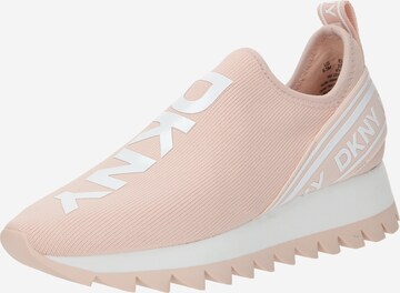 DKNY - Zapatillas sin cordones 'ABBI' en rosa: frente