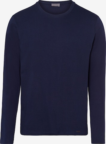 Hanro Sweatshirt ' Living Shirts ' in Blauw: voorkant
