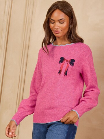 love & roses Pullover in Pink