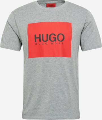 HUGO Red Regular fit Majica 'Dolive' | siva barva: sprednja stran