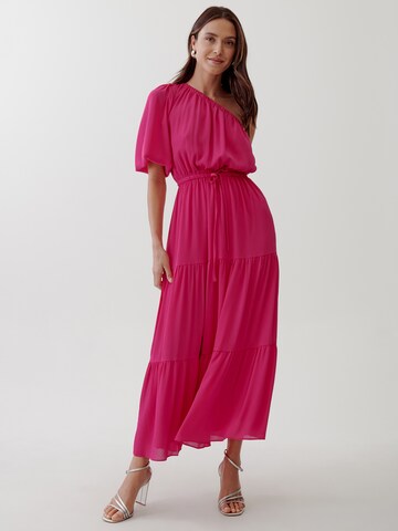 Tussah Dress 'JOHANA' in Pink: front