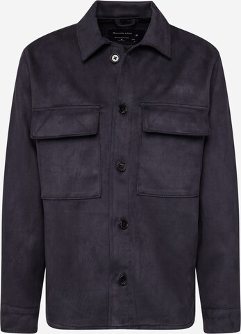 Abercrombie & Fitch Демисезонная куртка в Черный: спереди