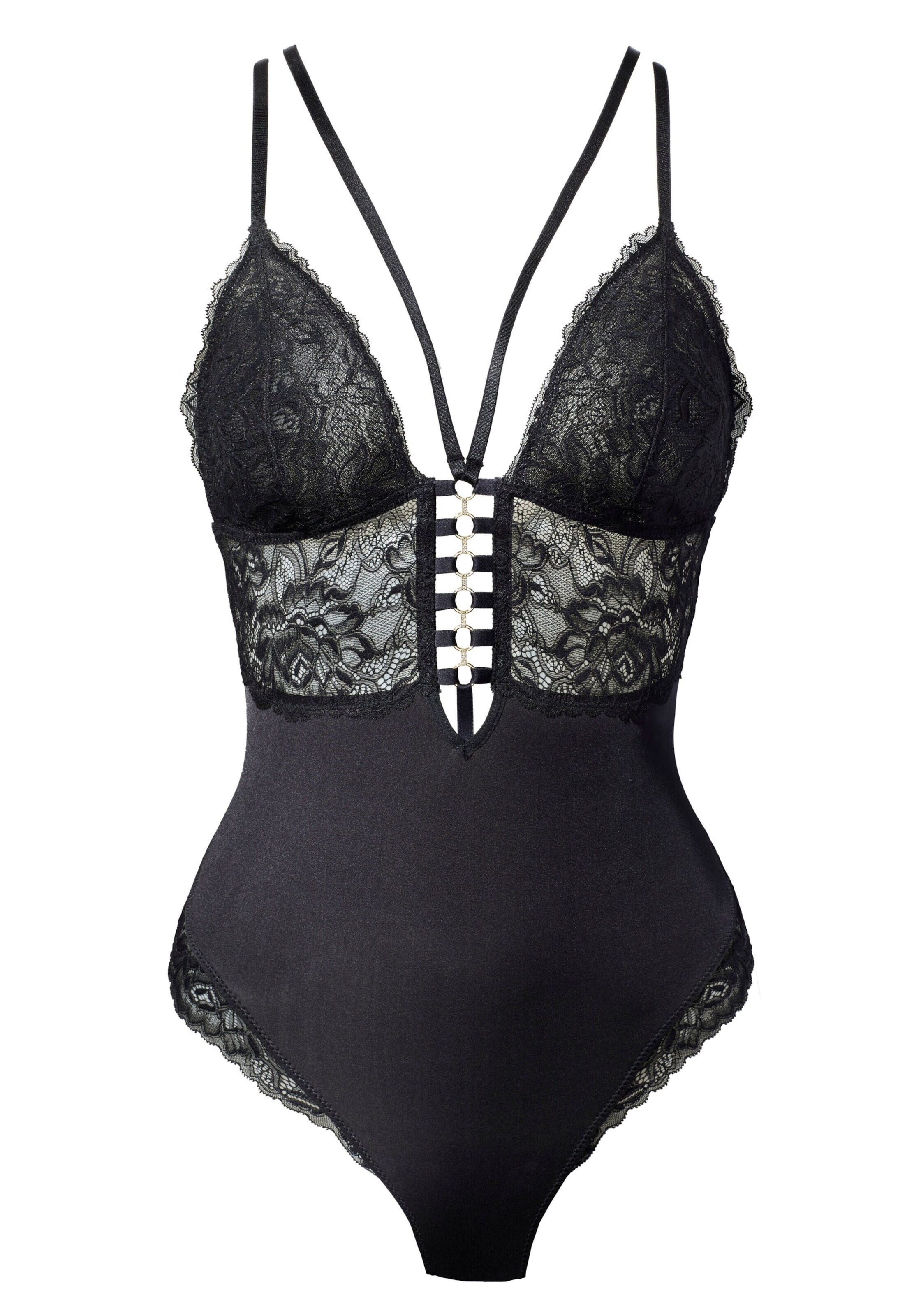 JETTE Bodysuit in Black: front