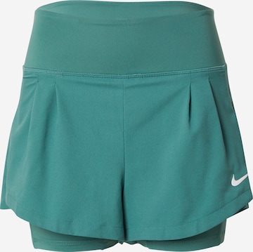 NIKE Regular Workout Pants in Green: front