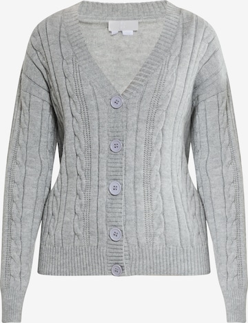 RISA Knit Cardigan 'Teylon' in Grey: front