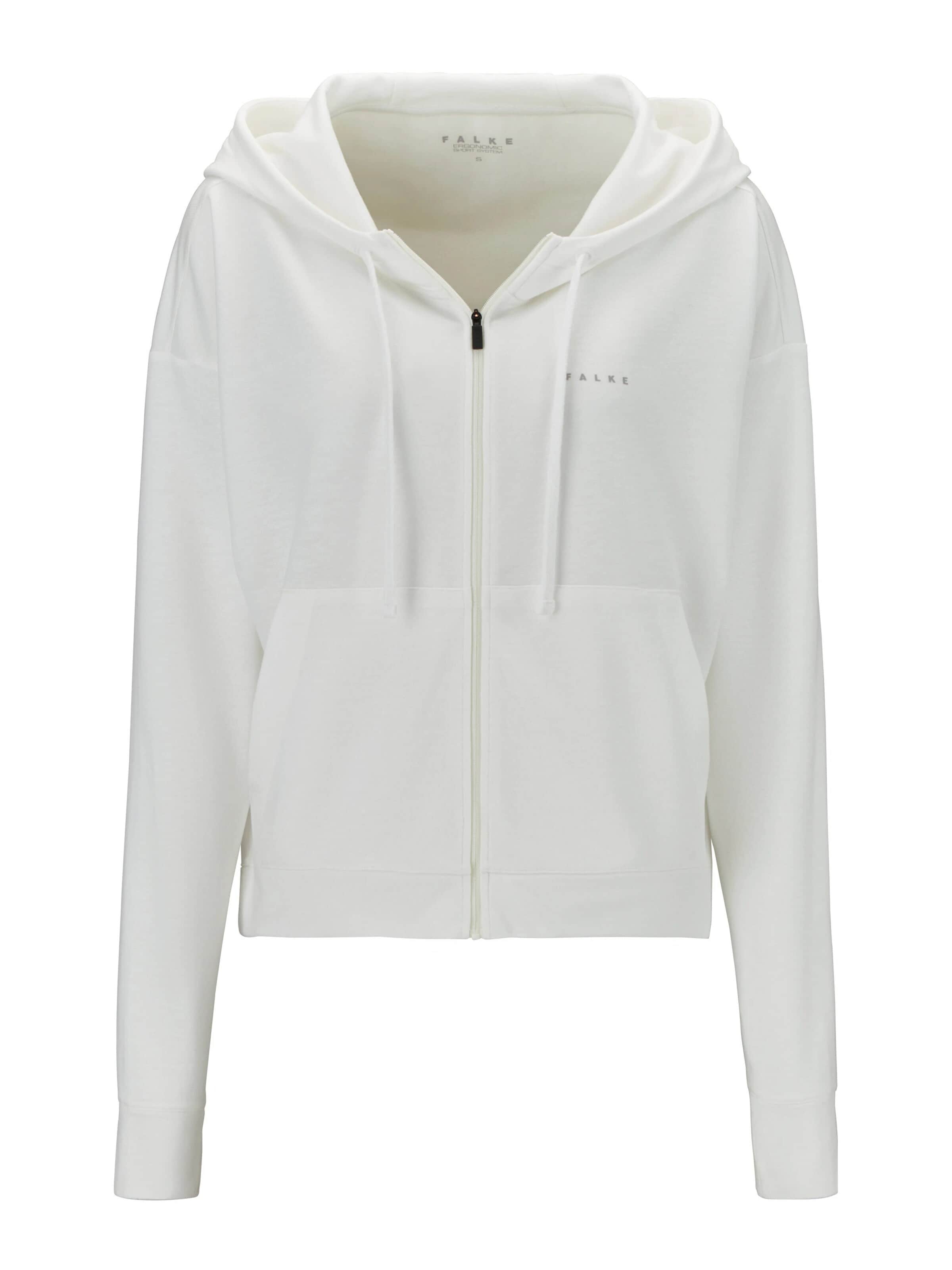 FALKE Sweatjacke 'Sweat'‌‌‌‌‌ in Weiß
