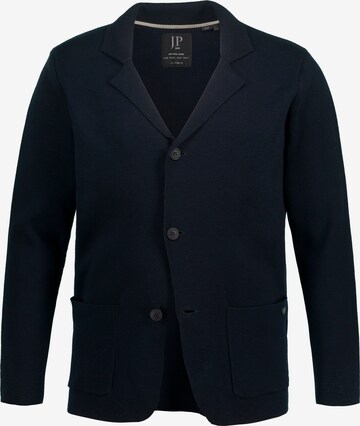 JP1880 Gebreid vest in Blauw: voorkant