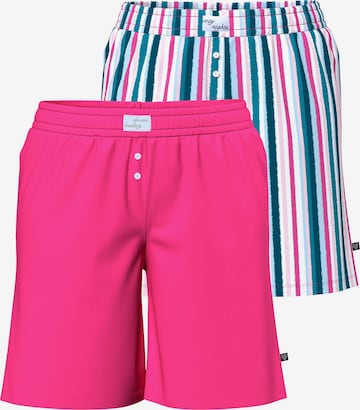 Ulla Popken Pyjamashorts in Mischfarben: Vorderseite