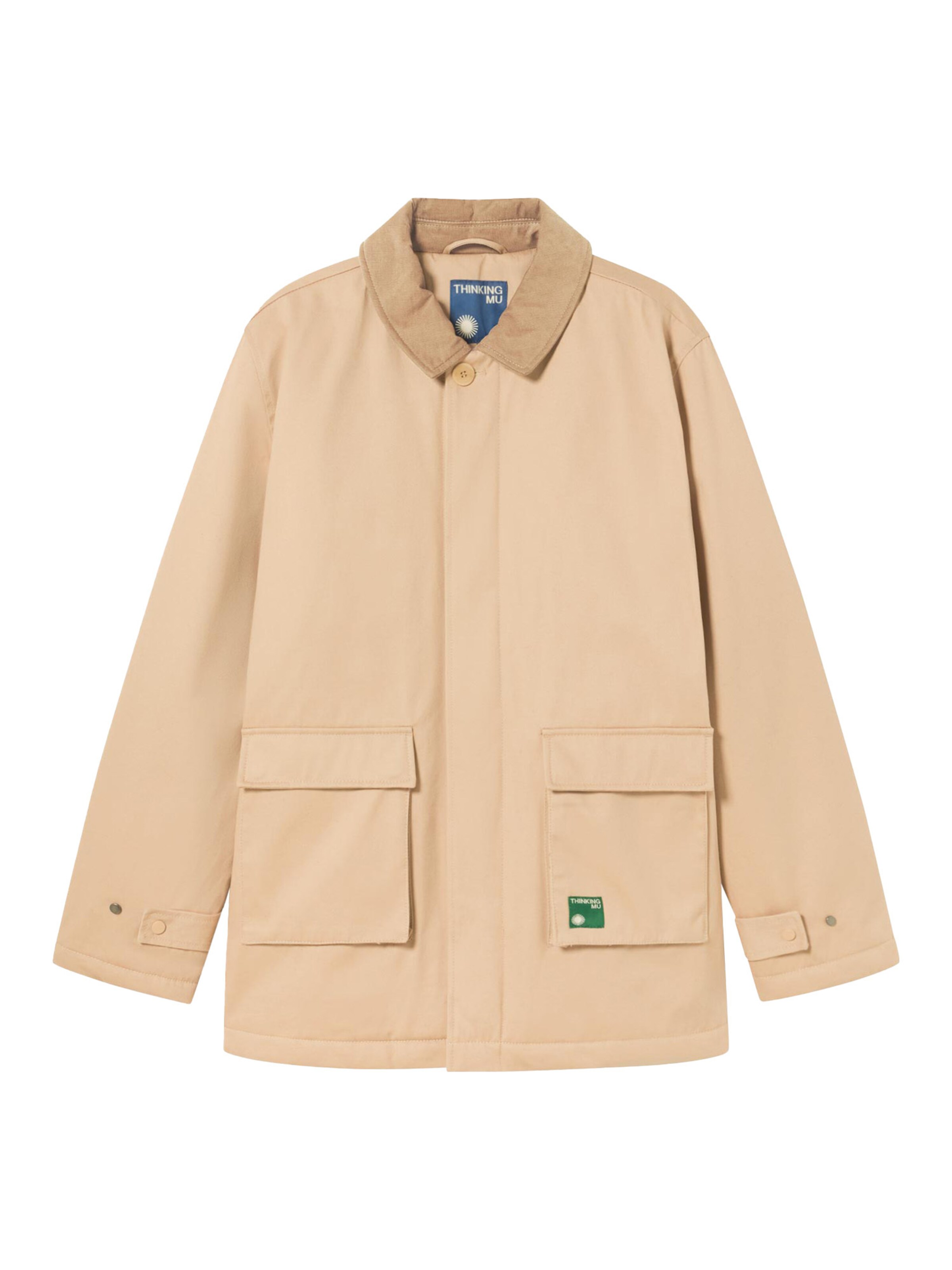 Thinking MU Jacke ' Mateo jacket ' in Beige: Vorderseite