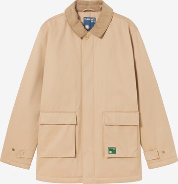 Thinking MU Winter Jacket ' Mateo jacket ' in Beige: front