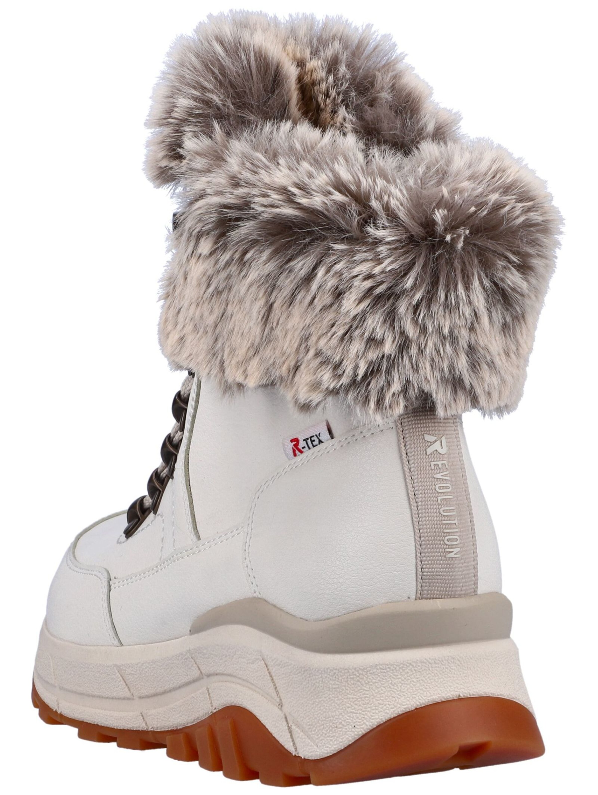 Ghete cu șireturi de la Rieker pe alb