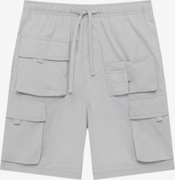regular Pantaloni cargo di Pull&Bear in grigio: frontale