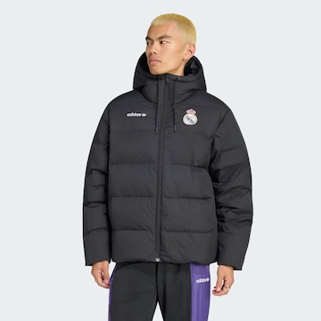 ADIDAS PERFORMANCE Φθινοπωρινό και ανοιξιάτικο μπουφάν 'Real Madrid EQT' σε μαύρο: μπροστά