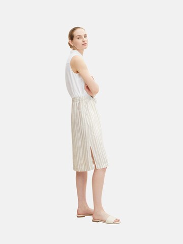 TOM TAILOR Skirt in Beige