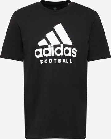 ADIDAS SPORTSWEAR - Camisa funcionais ' Logo' em preto: frente