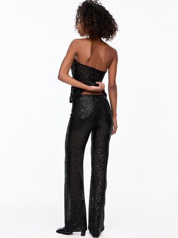 Pull&Bear Wide leg Byxa i svart