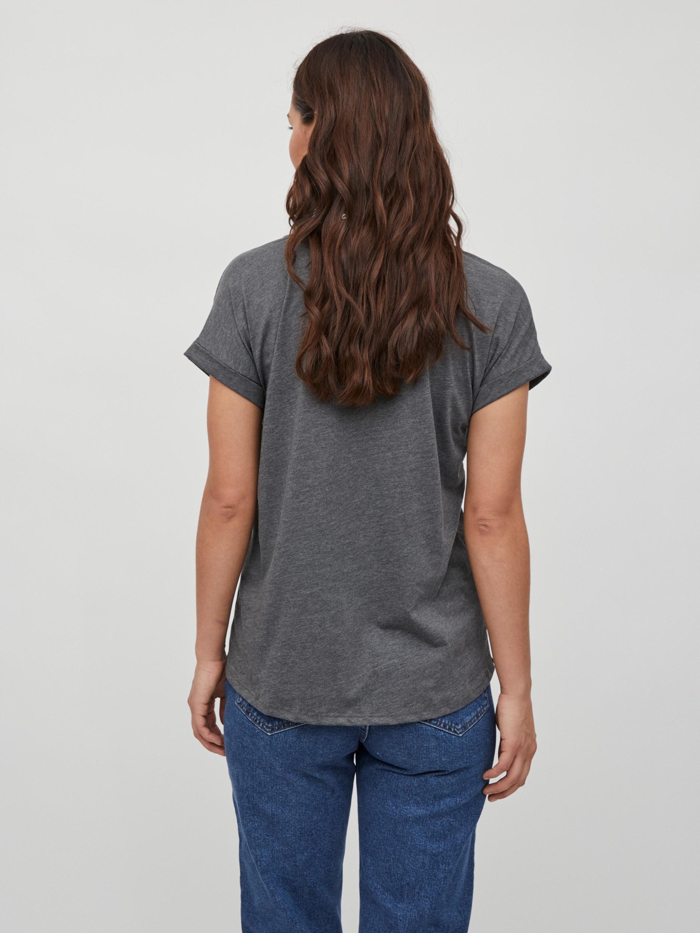 Frauen Shirts & Tops VILA T-Shirt 'Dreamers' in Dunkelgrau - DS48639 Frauen Shirts & Tops VILA T-Shirt 'Dreamers' in Dunkelgrau - DS48639