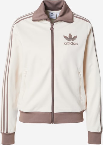 ADIDAS ORIGINALS - Sudadera con cremallera 'Beckenbauer' en blanco: frente