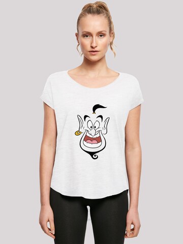 T-shirt 'Disney Aladdin Genie Face' F4NT4STIC en blanc : devant