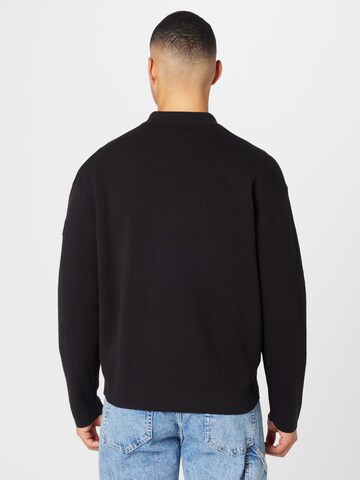 Calvin Klein Neuletakki 'MILANO' värissä musta