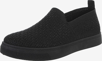 Ital-Design Slip-Ons in Black: front