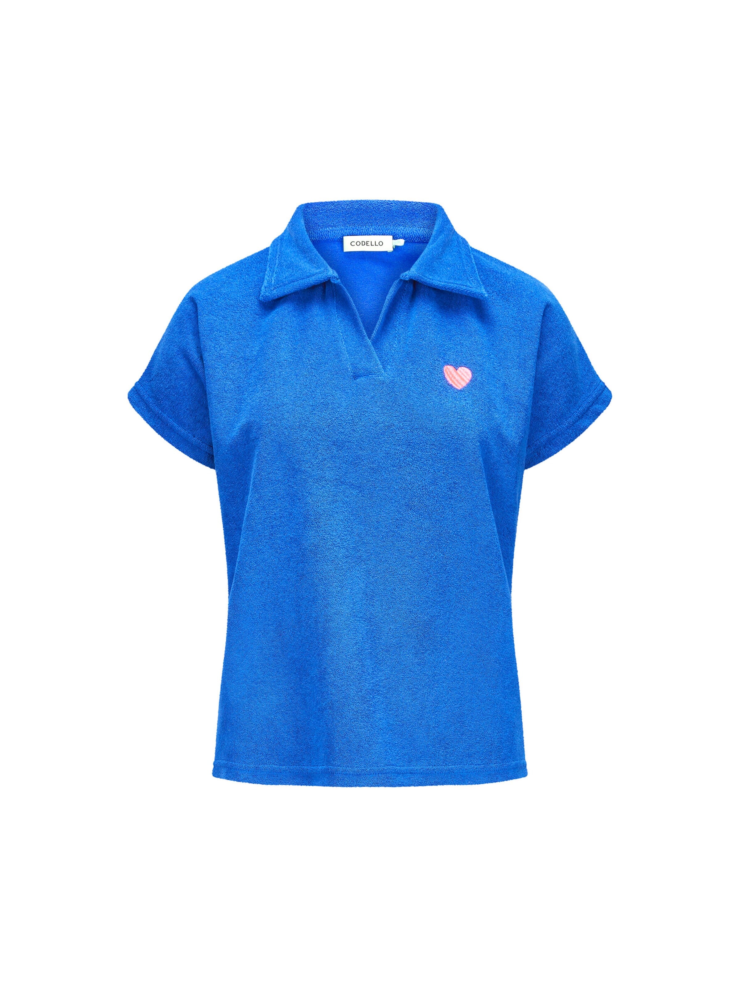 CODELLO T-Shirt aus Baumwoll-Mix in Blau